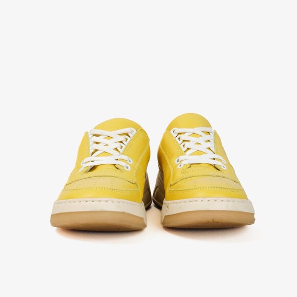 Acne Studios Perey Yellow Leather Low Top Lace Sneaker - Picture 2 of 12